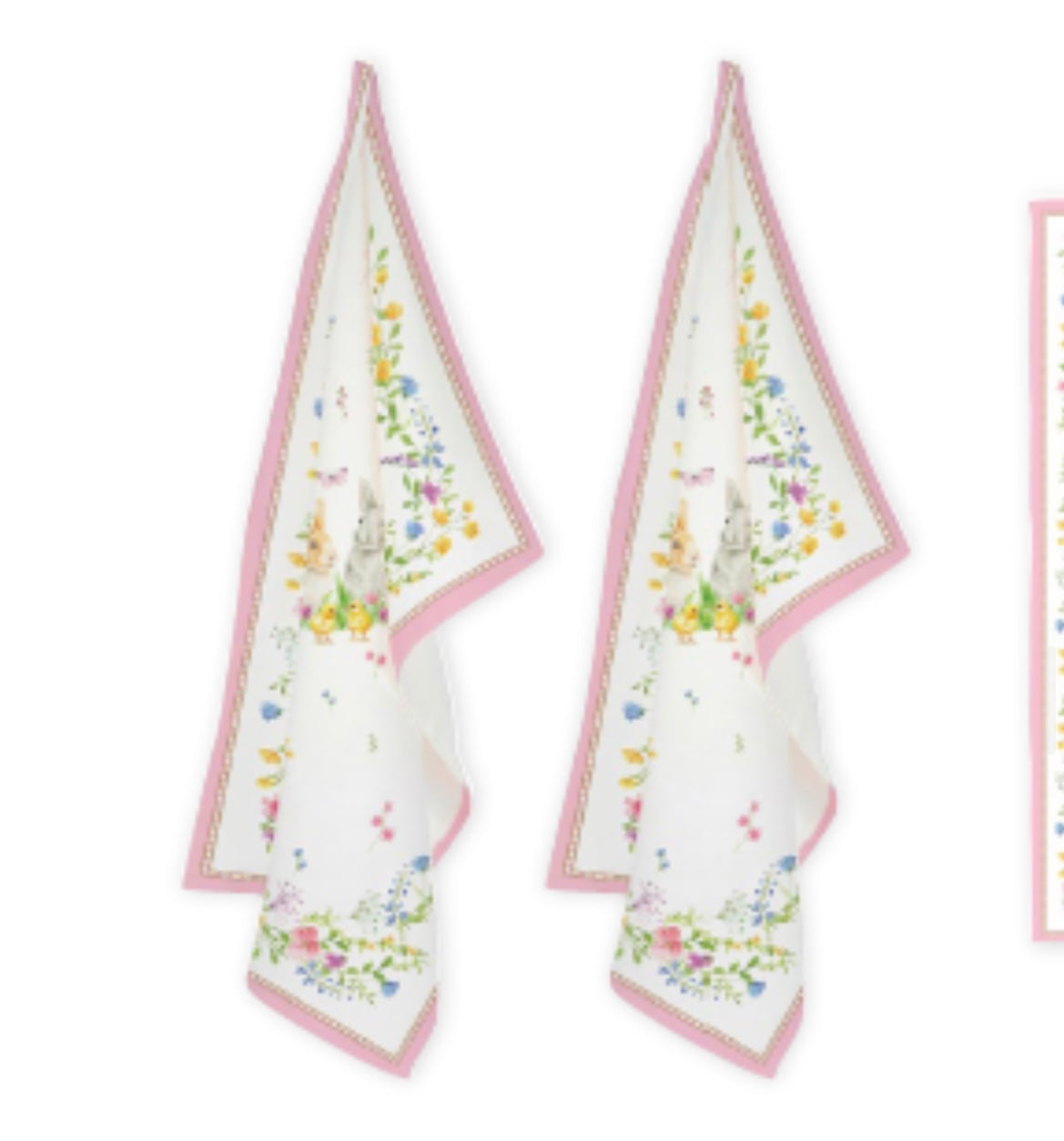 Paas collectie happy easter theedoek set van 2
