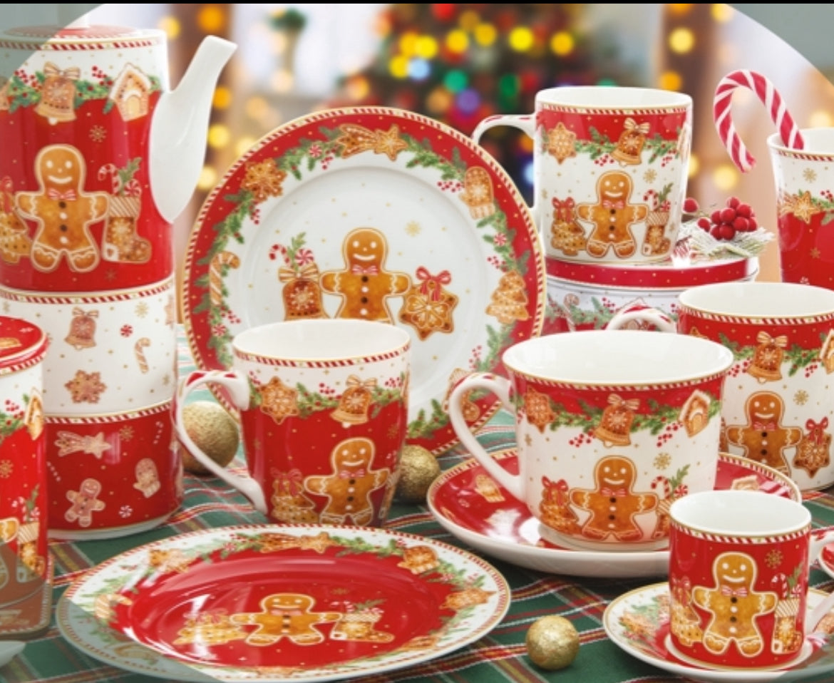 Kerst Gingerbread ster Ontbijtbord