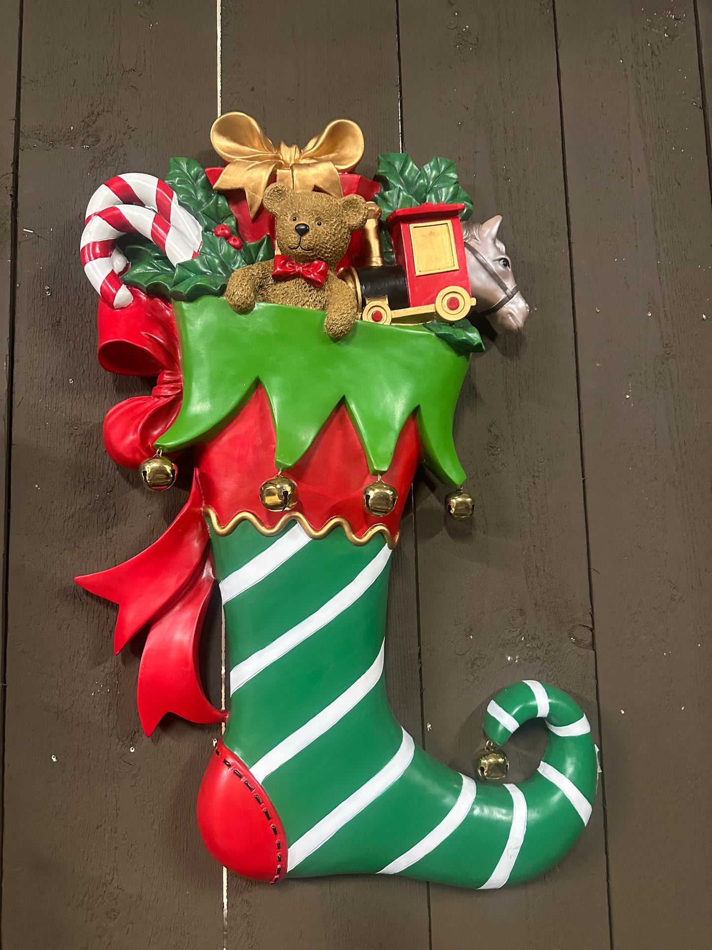 Kerst collectie wanddecoratie laars