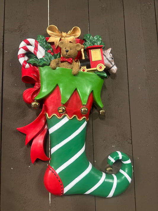 Kerst collectie wanddecoratie laars