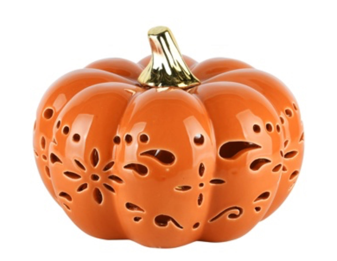 Herfst open pompoen met led dolomiet