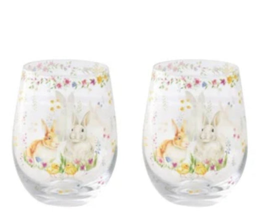 Paas collectie happy easter set van 2 glazen 500 ml