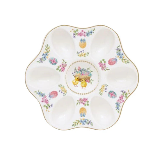 Paas collectie spring bloom eieren serveerschaal 21 cm
