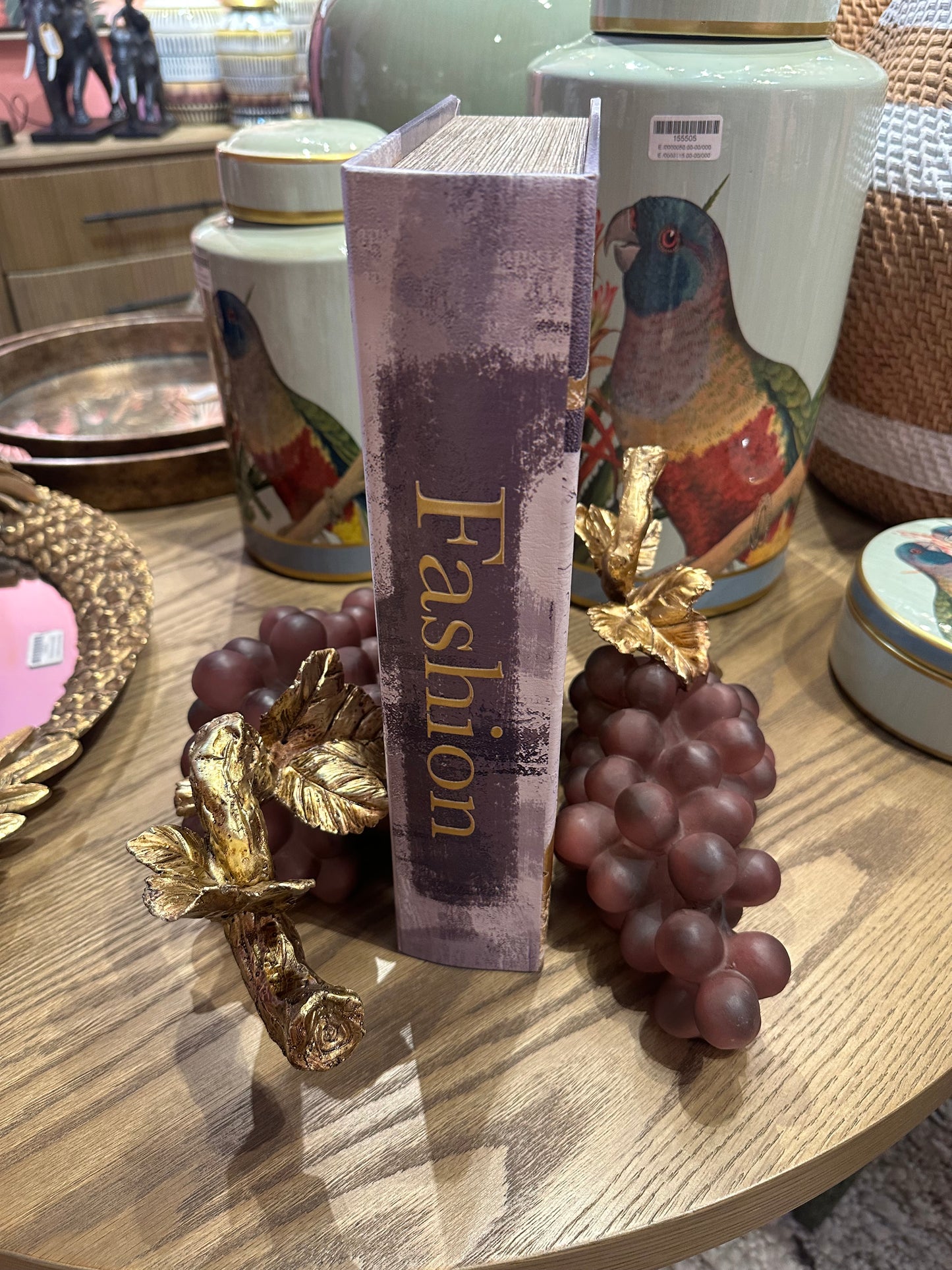 Set van twee druiventrosjes leuk als boekensteun