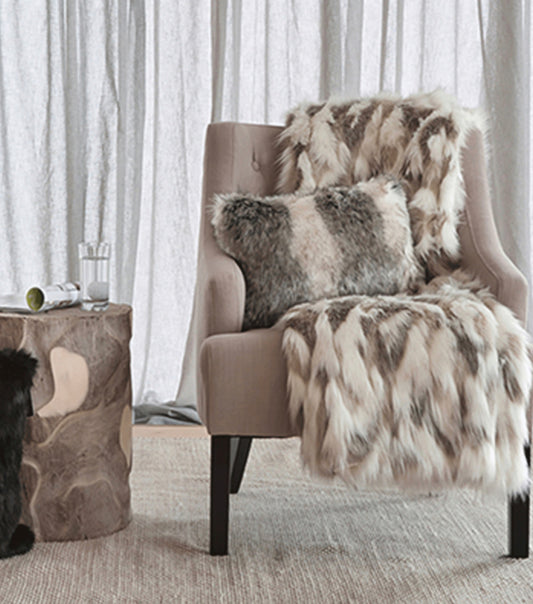 Heirloom Bontplaid 'Snowshoe Hare' 150x180cm of 150x220cm